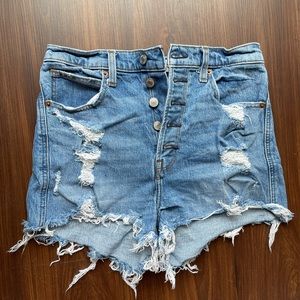 Abercrombie Ultra High Rise Mom Shorts